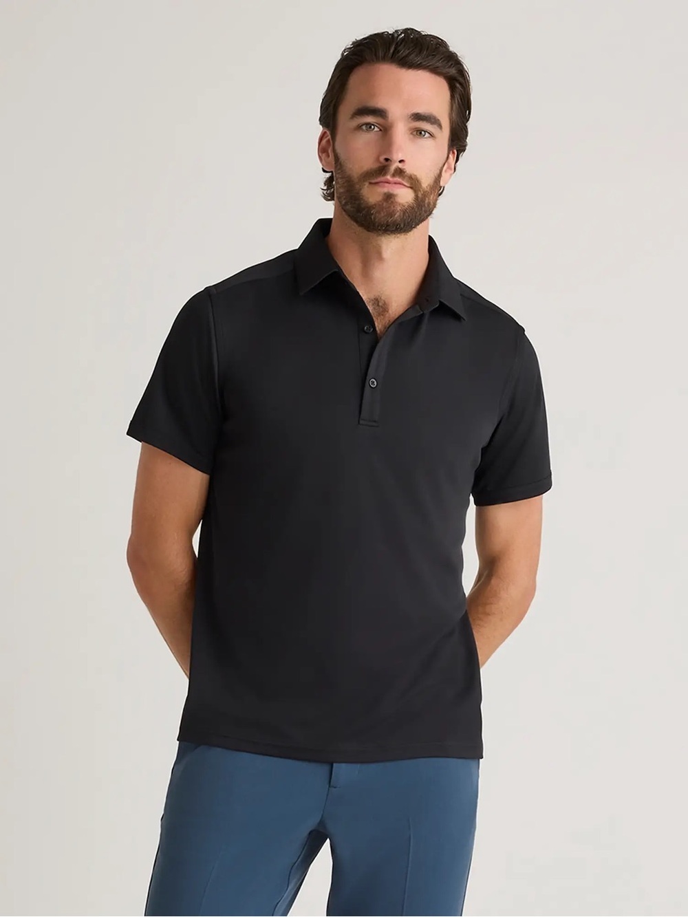 Quince Organic Cotton Short Sleeve Pique Polo